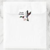 Sticker Carré Chasseur de canard (Sac)