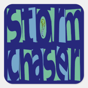 Sticker Carré Chasseur de tempête