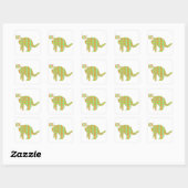Sticker Carré Chat à motifs (Feuille)