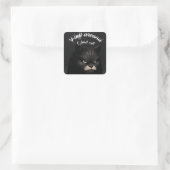 Sticker Carré Chat, Chaton, Fluff Autour Et Découvrez Funny (Sac)