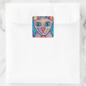 Sticker Carré Chat de Pink (Sac)