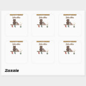 Sticker Carré Chat Gravity Check Édition Festive (Feuille)