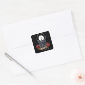 Sticker Carré Chat malin pur (Enveloppe)