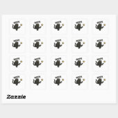 Sticker Carré Chat Pas De Rois En Amérique (Feuille)