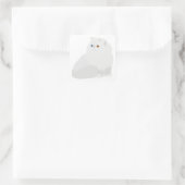 Sticker Carré chat perse blanc (Sac)