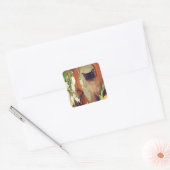 Sticker Carré Chat Siamois Posant 1 Animal (Enveloppe)