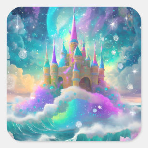 Sticker Carré Château