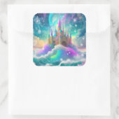 Sticker Carré Château (Sac)