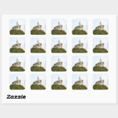 Sticker Carré Château (Feuille)