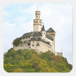 Sticker Carré Château
