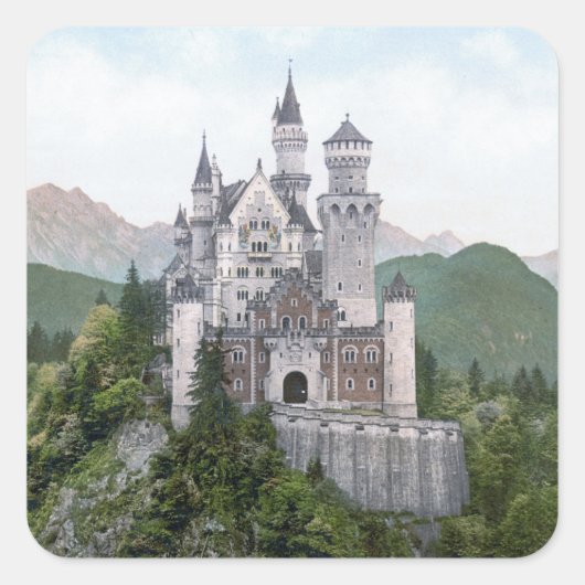Sticker Carré Château allemand Fairytale (Devant)