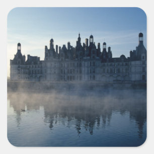 Sticker Carré Château Chambord à l'aube, Loir-et-Cher, Loire