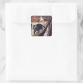 Sticker Carré Château de chat Rackham Illustration (Sac)