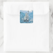Sticker Carré Château de la Beauté de Dormir (Sac)