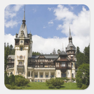Sticker Carré Château de Peles du 18ème siècle, Sinaia, Roumanie