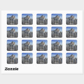 Sticker Carré Château des Comtes de Gand. (Feuille)