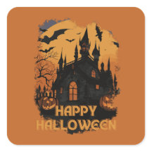 Château d'Halloween sous lumière lunaire