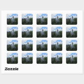 Sticker Carré Château du Neuschwanstein (Feuille)