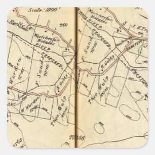 Sticker Carré Château du nord, New York 2