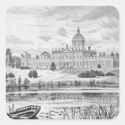 Sticker Carré Château Howard (Devant)
