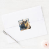 Sticker Carré Château médiéval (Enveloppe)