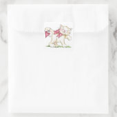 Sticker Carré Chaton de Valentine (Sac)