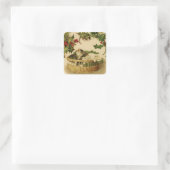 Sticker Carré Chatons de Noël et chevalier Holly (Sac)