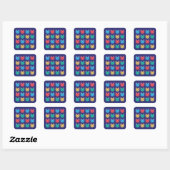 Sticker Carré Chats (Feuille)