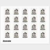 Sticker Carré Chats dans une maison (Feuille)