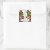 Sticker Carré Chaud House Leopards | Une paire (Sac)