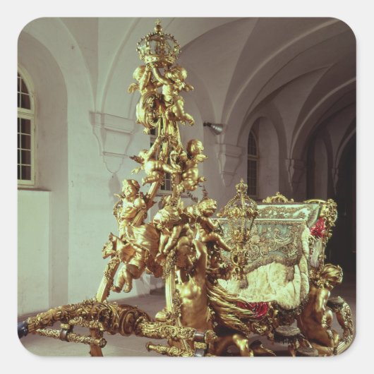 Sticker Carré Chaudron d'État de Ludwig II construit 1872-80 (Devant)