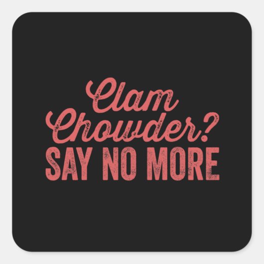 Sticker Carré Chauffeuse de palourdes (Devant)