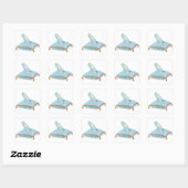 Sticker Carré Chaussure En Verre Sur Un Coussin (Feuille)