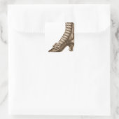 Sticker Carré Chaussure victorienne haute hachée (Sac)