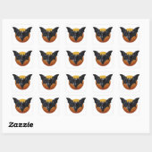 Sticker Carré Chauve-souris (Feuille)