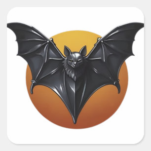 Sticker Carré Chauve-souris