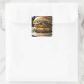 Sticker Carré Cheeseburger (Sac)
