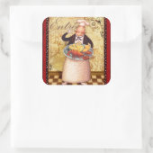 Sticker Carré Chef de l'entrée (Sac)