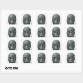 Sticker Carré Chef d'un homme (Feuille)