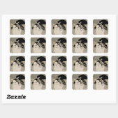 Sticker Carré Chef d'une femme (Feuille)