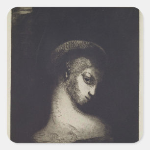Sticker Carré Chef femme