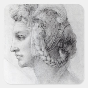Sticker Carré Chef idéal d'une femme, c.1525-28