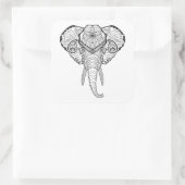 Sticker Carré Chef inspiré d'éléphant (Sac)