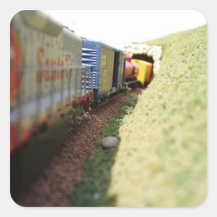 Sticker Carré Chemin de fer du modèle