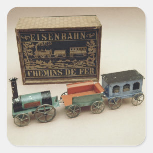 Sticker Carré Chemin de fer modèle, c.1870
