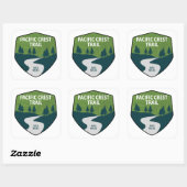 Sticker Carré Chemin Pacific Crest (Feuille)