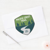 Sticker Carré Chemin Pacific Crest (Enveloppe)