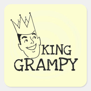Sticker Carré Chemises et cadeaux King Grampy