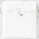 Sticker Carré Chemises et cadeaux Stethoscope (Sac)