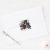Sticker Carré Cherokee Pride 4 (Enveloppe)